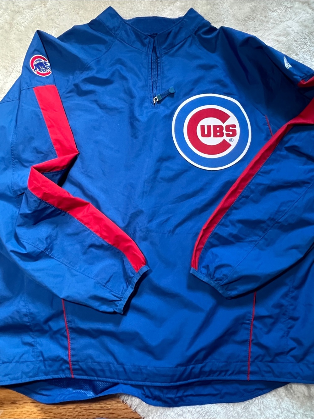 Chicago Cubs Majestic Pullover Windbreaker